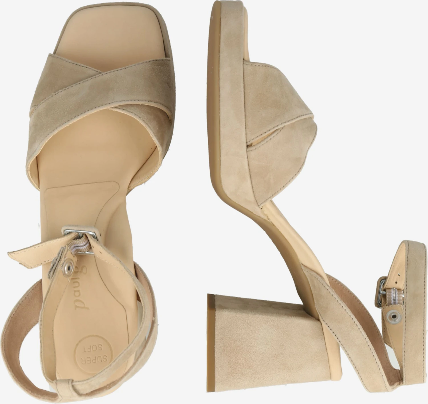 Paul Green Sandalen Met Hak Sandaal Dames Champagne 2 Paul Green Sandalen Met Hak Sandaal Dames Champagne - Afbeelding 2