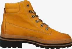 Paul Green Enkellaarsjes Veterlaarsjes Dames Safraan -Paul Green dc3c97aba91d811ba10940bcb6a1c359