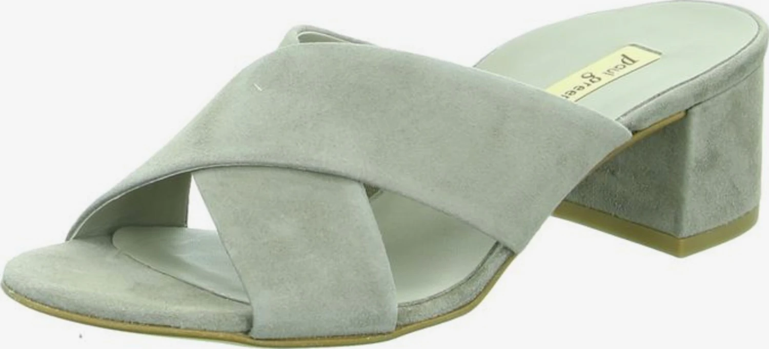 Paul Green Sandalen Met Hak Muiltjes Dames Lichtgrijs 1 Paul Green Sandalen Met Hak Muiltjes Dames Lichtgrijs