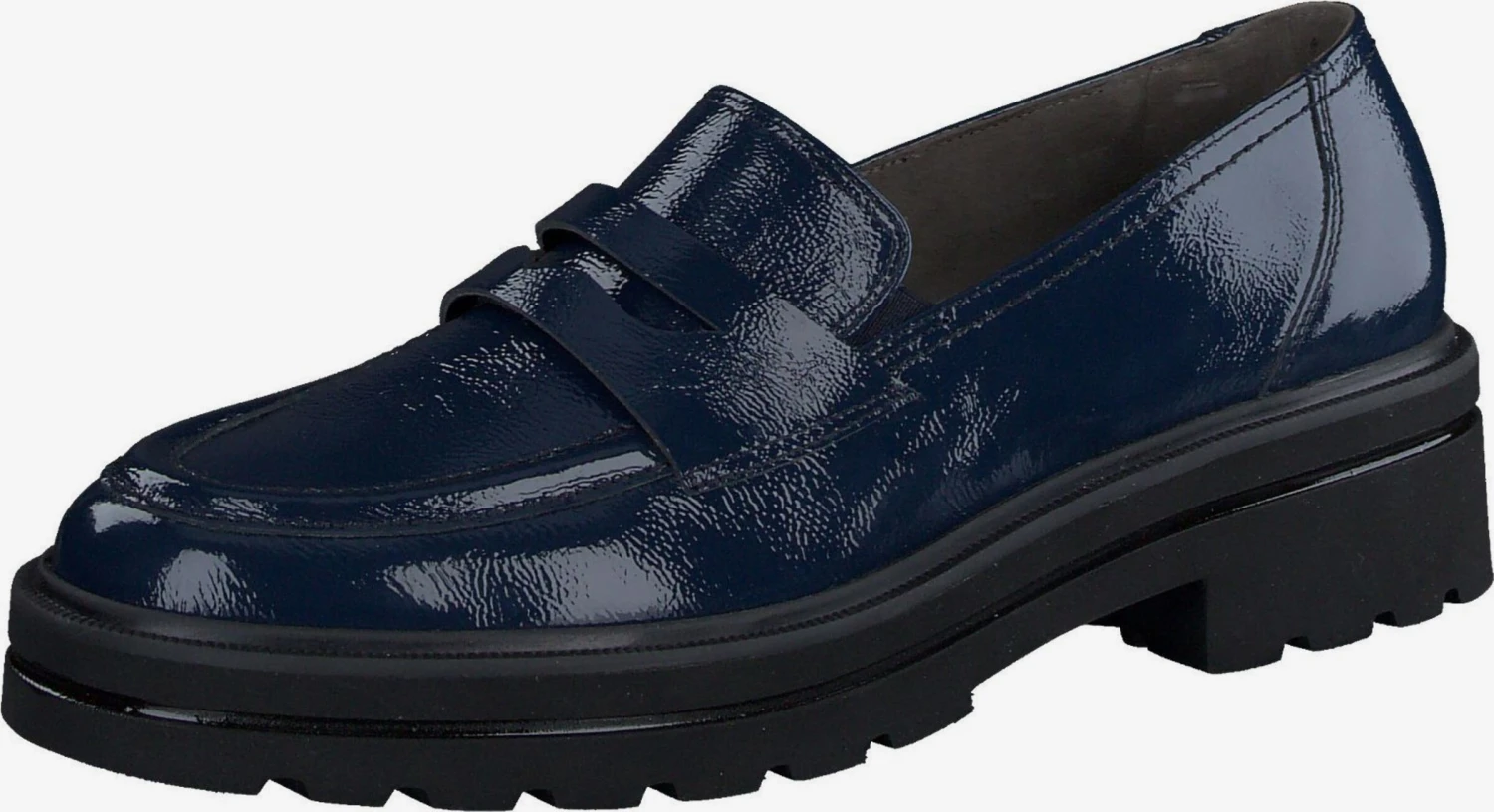 Paul Green Loafers Instappers Dames Donkerblauw 1 Paul Green Loafers Instappers Dames Donkerblauw