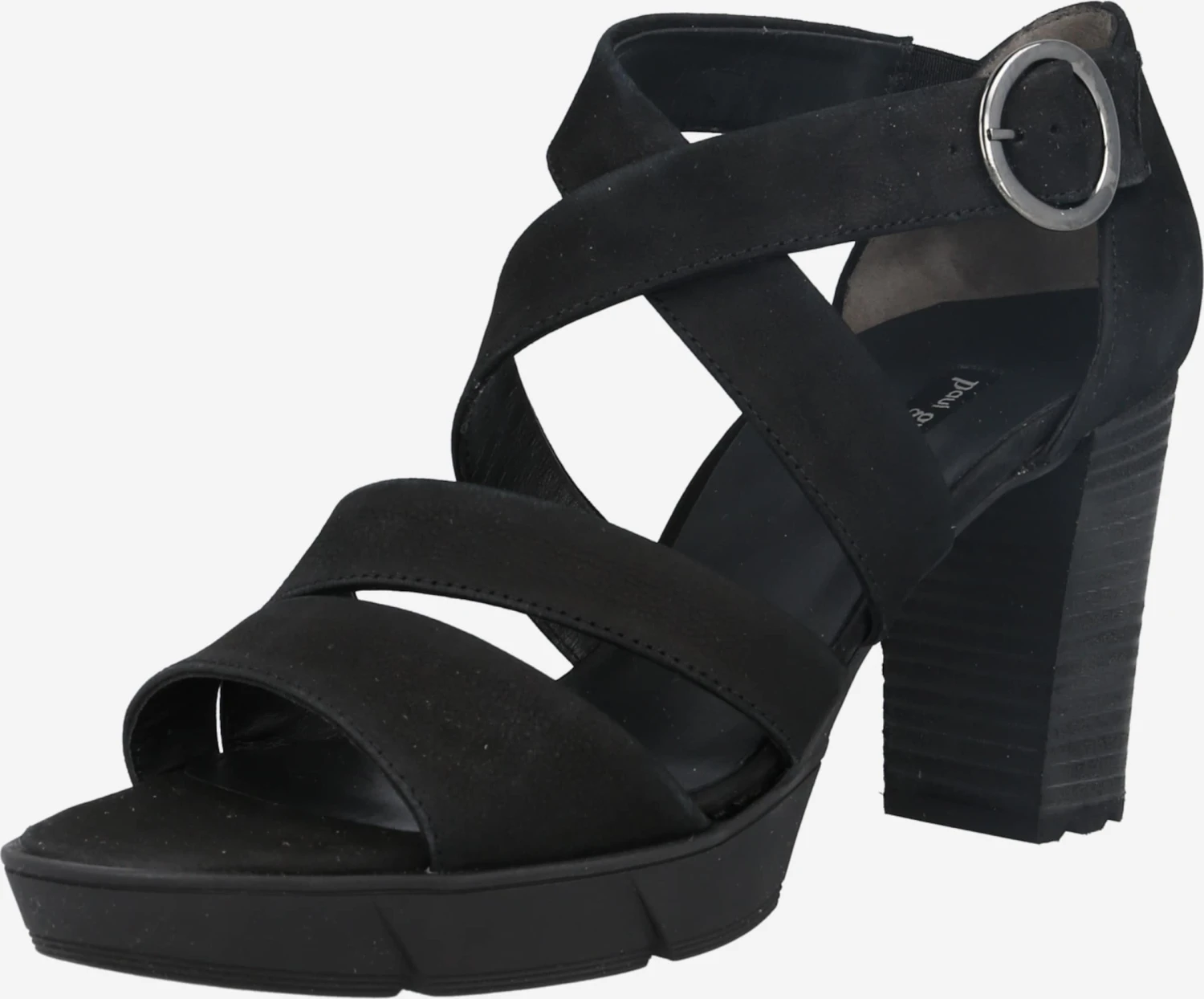 Paul Green Sandalen Met Hak Sandaal Dames Zwart 1 Paul Green Sandalen Met Hak Sandaal Dames Zwart