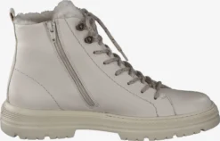 Paul Green Enkellaarsjes Veterlaarsjes Dames Lichtbeige -Paul Green e77b64749e45dc2c4f3ef6b2b5790f1c