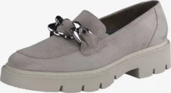 Paul Green Lage Schoenen Mocassins Dames Lichtgrijs