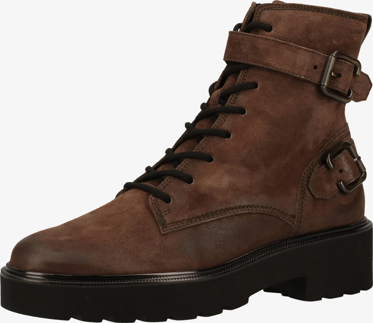 Paul Green Enkellaarsjes Veterlaarsjes Dames Donkerbruin 1 Paul Green Enkellaarsjes Veterlaarsjes Dames Donkerbruin