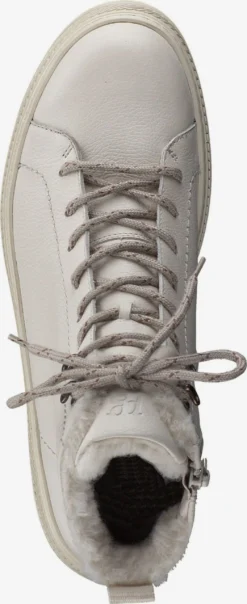 Paul Green Enkellaarsjes Veterlaarsjes Dames Lichtbeige -Paul Green f1ce75af54bb6b7f60389ffc1e1de2e8 scaled