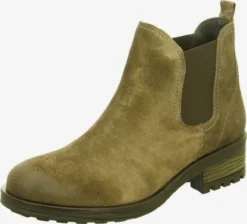 Paul Green Enkellaarsjes Chelsea Boots Dames Groen